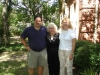 Sam, Lois and Kathy getting ready to leave for London